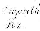 Last Will of Elisabeth Fox(-Peters) (1751-1839)