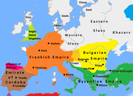 Europe in 814