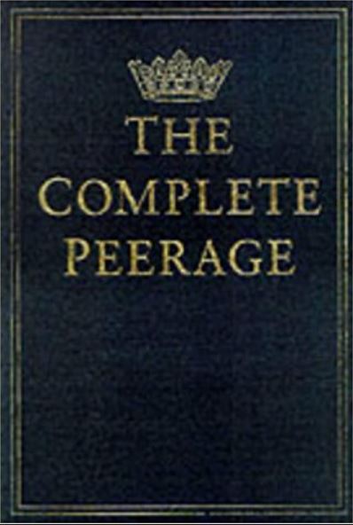 Complete Peerage of England, Scotland, Ireland, Great Britain and the United Kingdom, Vol. 1, A to Bo